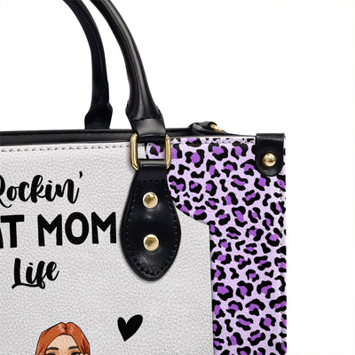 Dog Mom Better Life - Personalized Custom Leather Bag