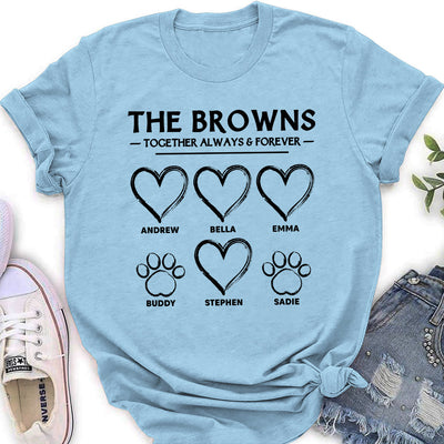 The Family Together - Personalized Custom Women's T-shirt