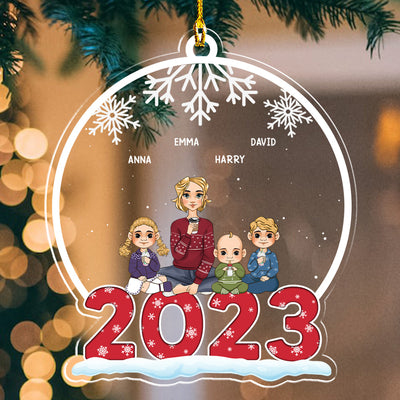 My Family 2023 - Personalized Custom Acrylic Ornament