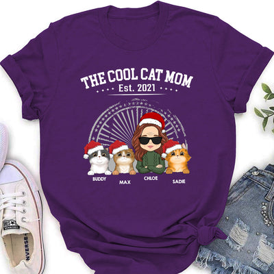 The Cool Cat Dad - Personalized Custom Women's T-shirt