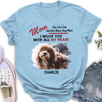 Woof All Heart - Personalized Custom Women's T-shirt