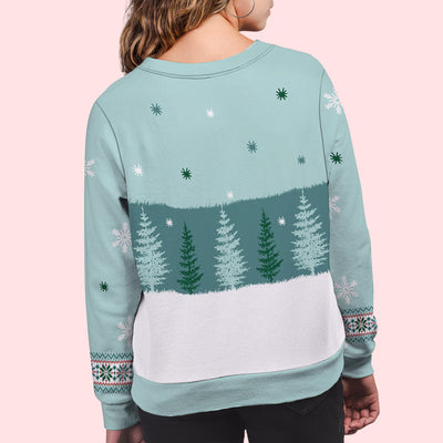 Besties Forever 2 - Personalized Custom All-Over-Print Sweatshirt