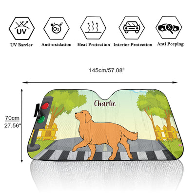 Cross The Road - Personalized Car Sunshade