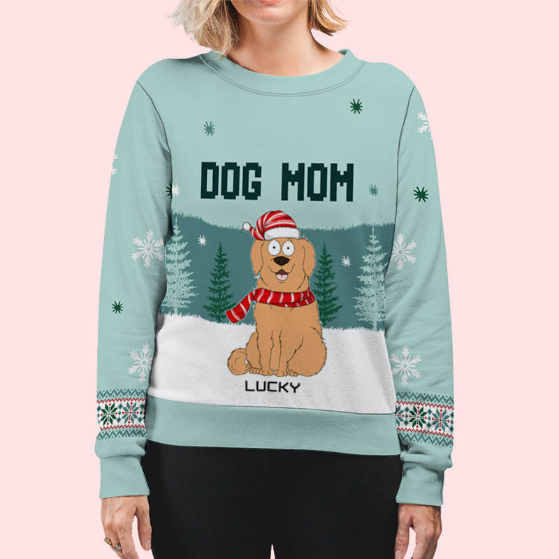 Fur Dad Forest - Personalized Custom All-Over-Print Sweatshirt