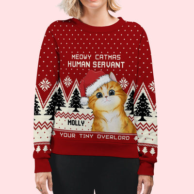 Favorite Human Servant - Personalized Custom All-Over-Print Sweatshirt