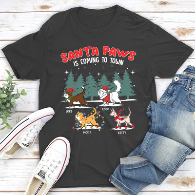 The Santa Paws - Personalized Custom Unisex T-shirt