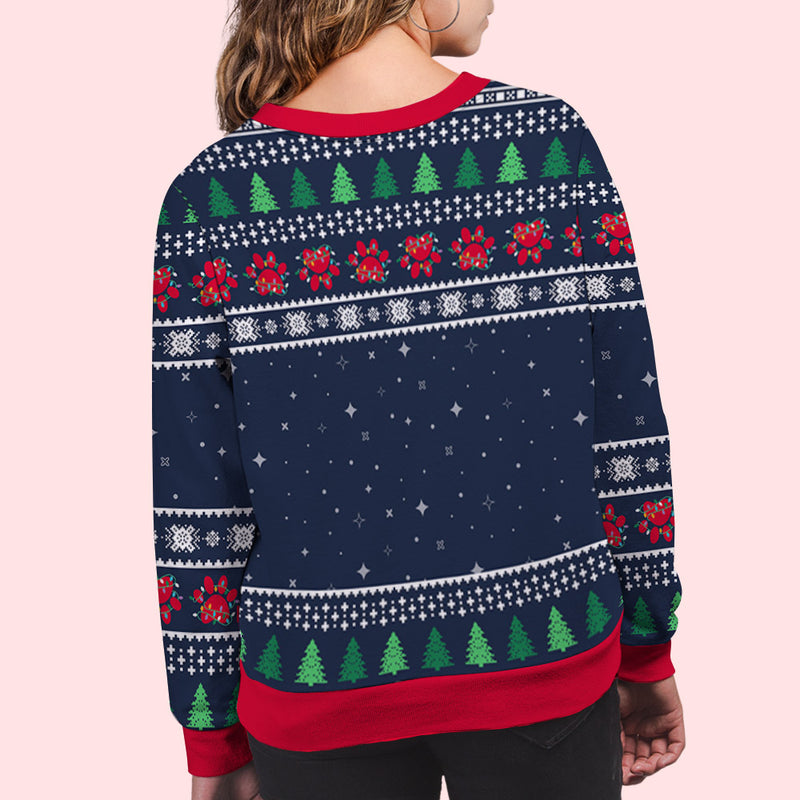 Paw Light Winter - Personalized Custom All-Over-Print Sweatshirt