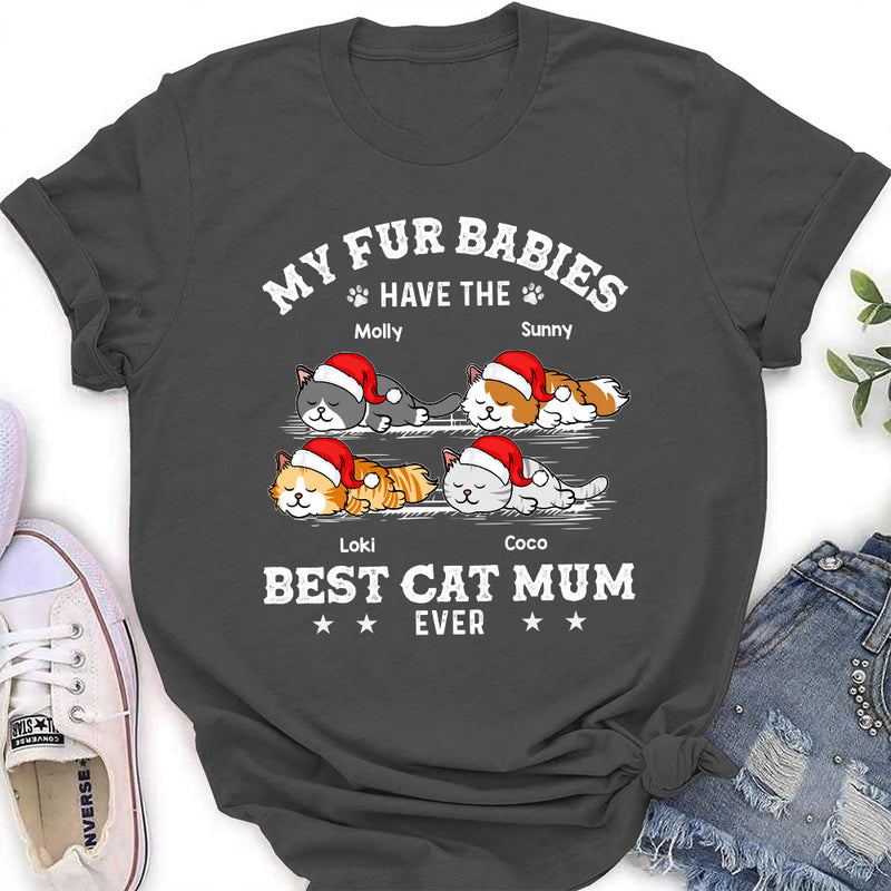 The Best Cat Dad - Personalized Custom Women&