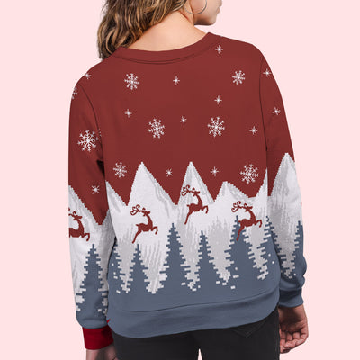 Christmas Boring Without Us - Personalized Custom All-Over-Print Sweatshirt