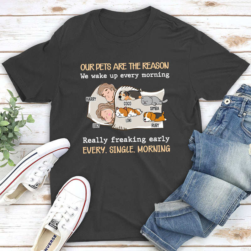 My Pet Reason Couple 2 - Personalized Custom Unisex T-shirt