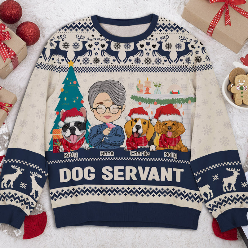 Dog Pawlidays - Personalized Custom All-Over-Print Sweatshirt