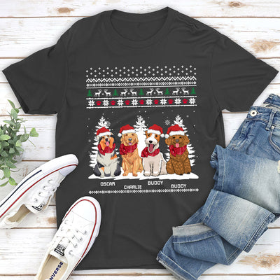 Winter Dog - Personalized Custom Unisex T-shirt