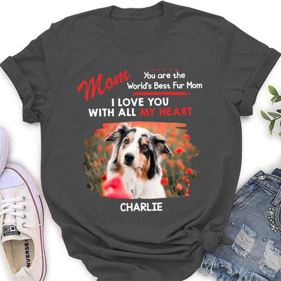 Woof All My Heart - Personalized Custom Women's T-shirt