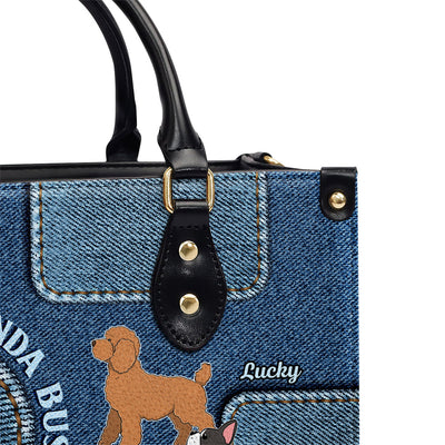 Busy Dog Mom - Personalized Custom Leather Bag