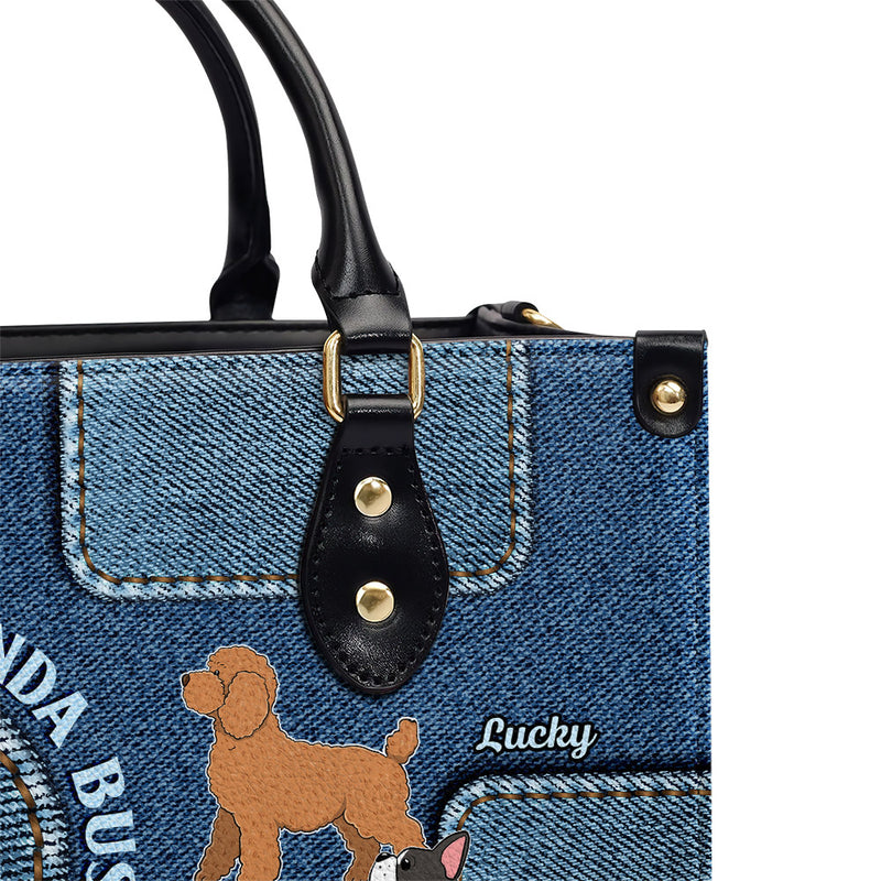 Busy Dog Mom - Personalized Custom Leather Bag