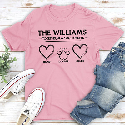 The Family Together - Personalized Custom Unisex T-shirt