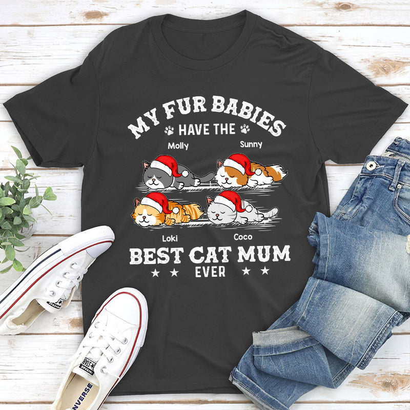 The Best Cat Dad - Personalized Custom Unisex T-shirt