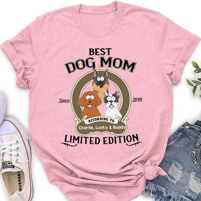 Dog Dad Limited Edition - Personalized Custom Women's T-shirt