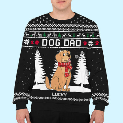 Winter Dog Cat - Personalized Custom All-Over-Print Sweatshirt