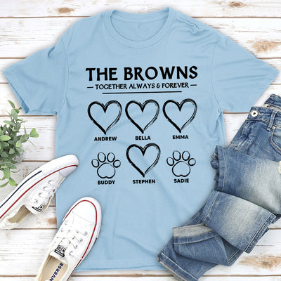 The Family Together - Personalized Custom Unisex T-shirt