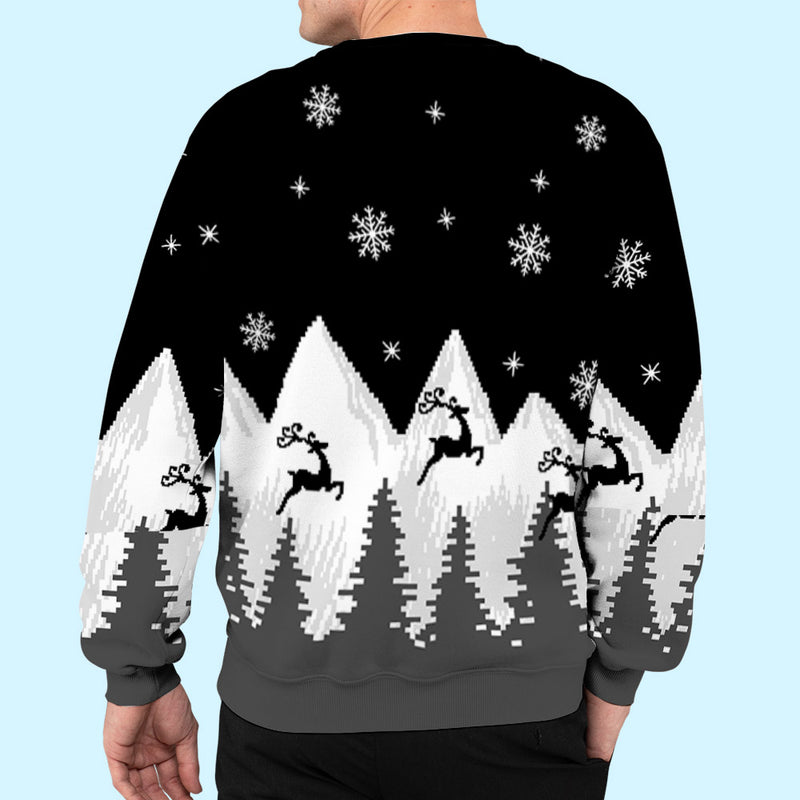 Christmas Not Boring - Personalized Custom All-Over-Print Sweatshirt