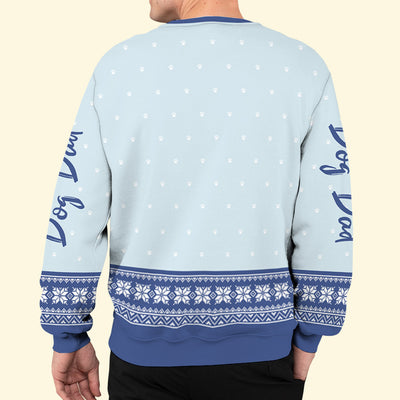 Pawlidays Mom Dad - Personalized Custom All-Over-Print Sweatshirt