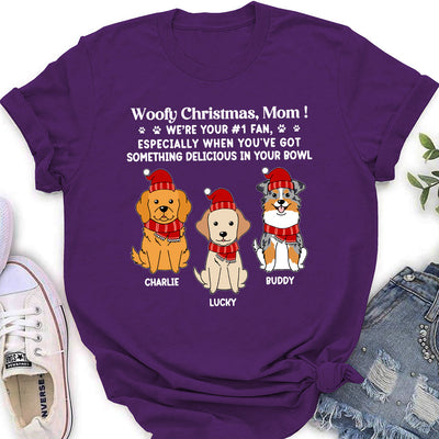 Top Fan Of Mom - Personalized Custom Women's T-shirt