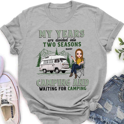 Years Of Camping - Personalized Custom Women's T-shirt