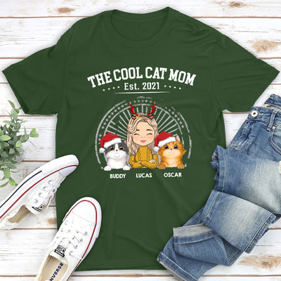 The Cool Cat Dad - Personalized Custom Unisex T-shirt