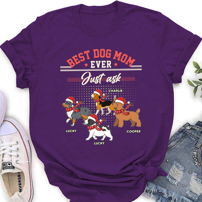 Dog Dad Just Ask - Personalized Custom Women's T-shirt