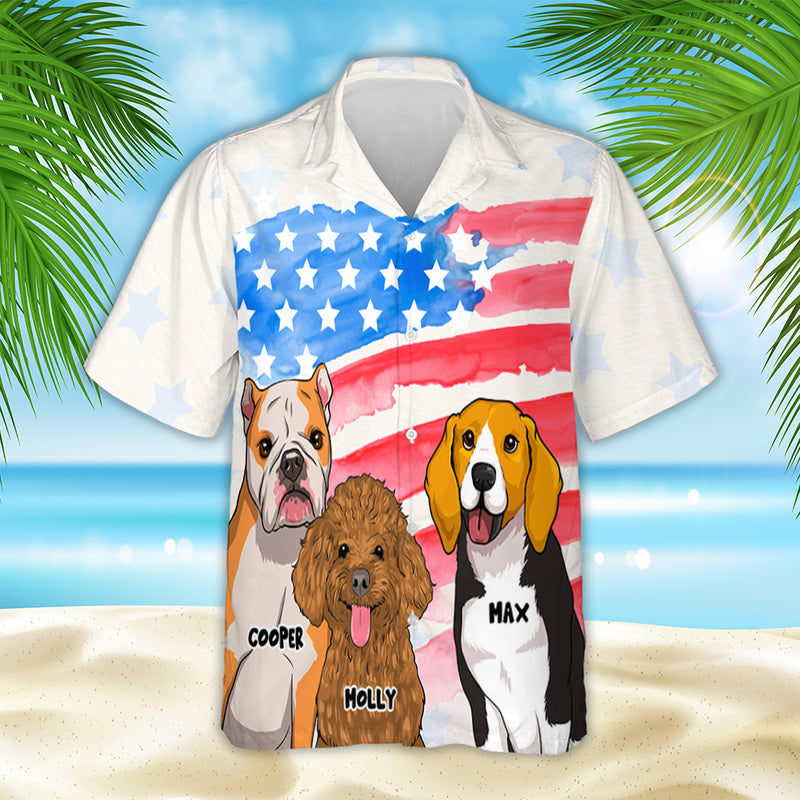 4th Of July Dog - Personalized Custom Hawaiian Shirt
