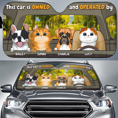 Owned And Operated - Personalized Car Sunshade