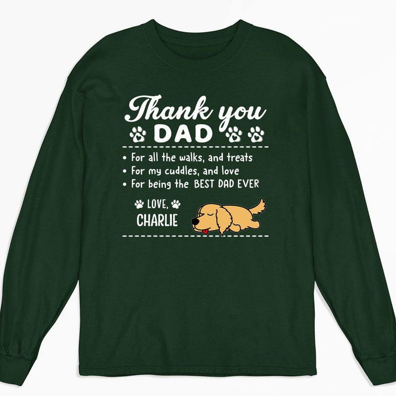 Thanks Mom For All - Personalized Custom Long Sleeve T-shirt