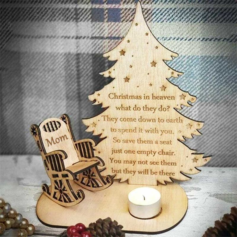 Christmas In Heaven With Pet Bed - Personalized Custom Candle Holder