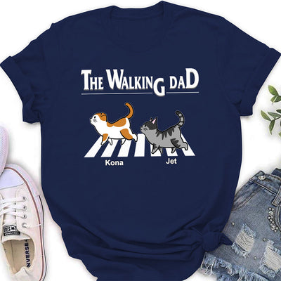 The Walking Cat - Personalized Custom Women's T-shirt