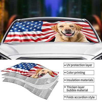 Life Is Better With Pets Version 2 - Personalized Car Sunshade