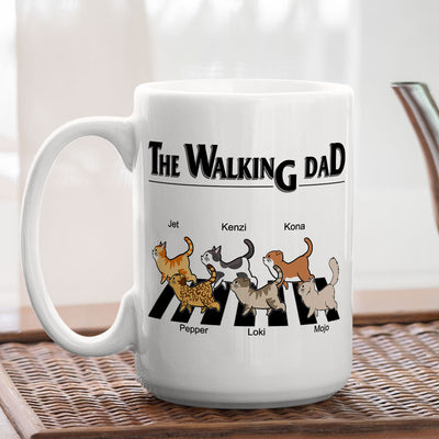 The Walking Cat - Personalized Custom Coffee Mug