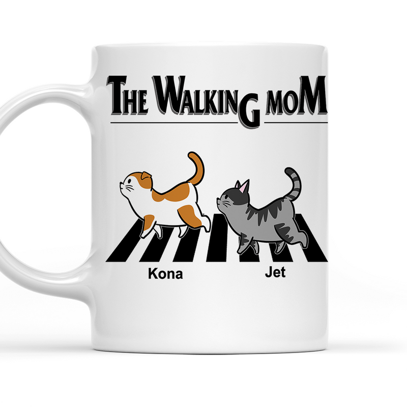 The Walking Cat - Personalized Custom Coffee Mug