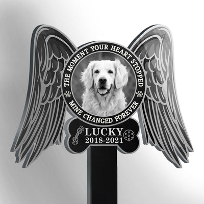 Moment Your Heart Stopped - Personalized Custom Acrylic Garden Stake