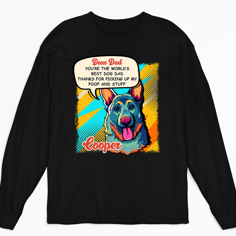 Pop Art The Best Mom - Personalized Custom Long Sleeve T-shirt