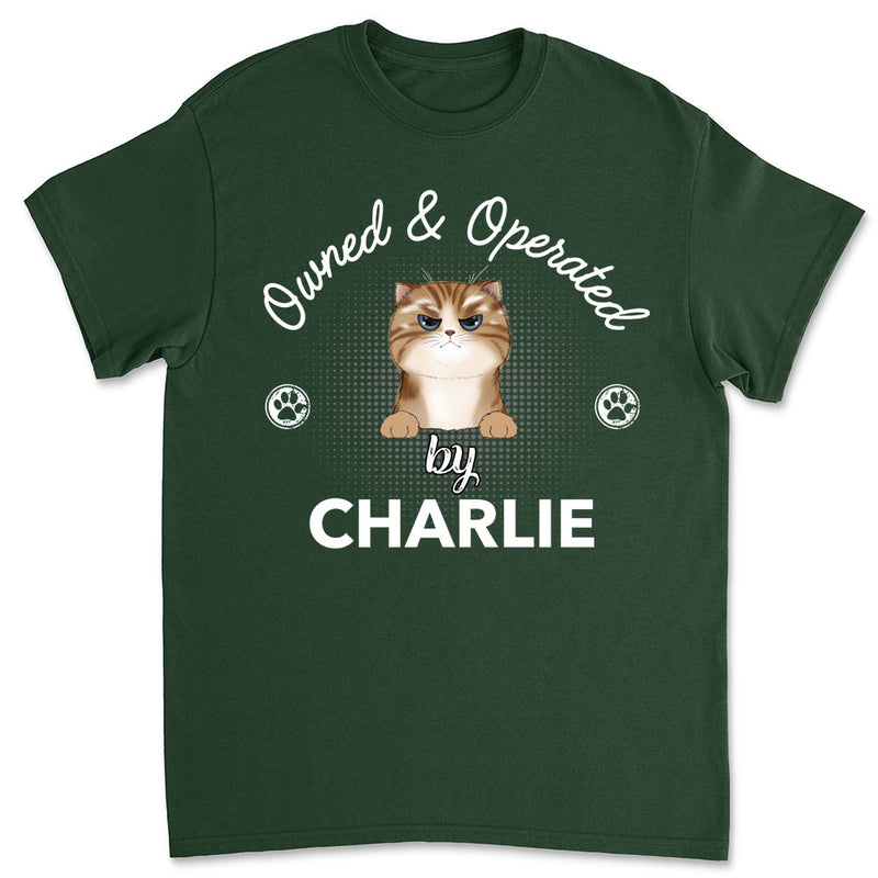 Operated By Pet - Personalized Custom Unisex T-shirt