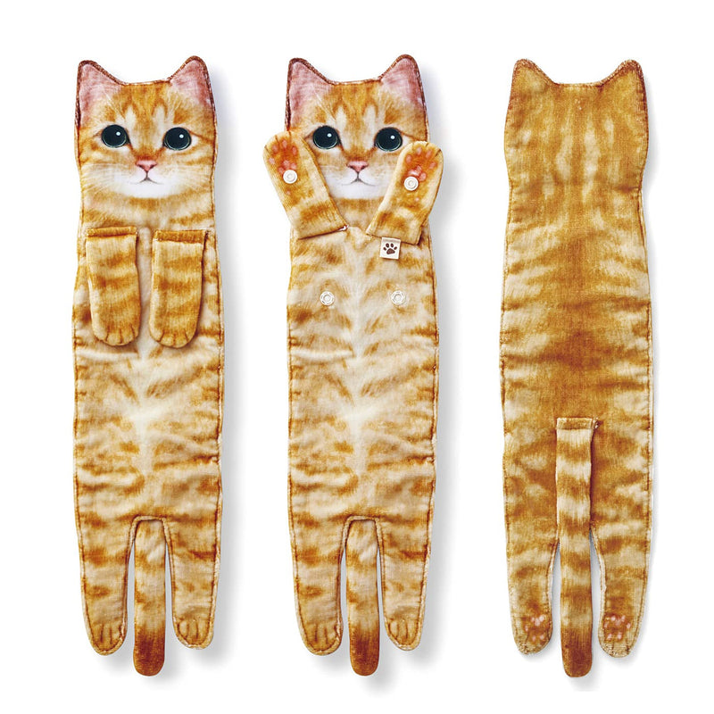 Cat Funny Hand Towel for Bathroom Kitchen