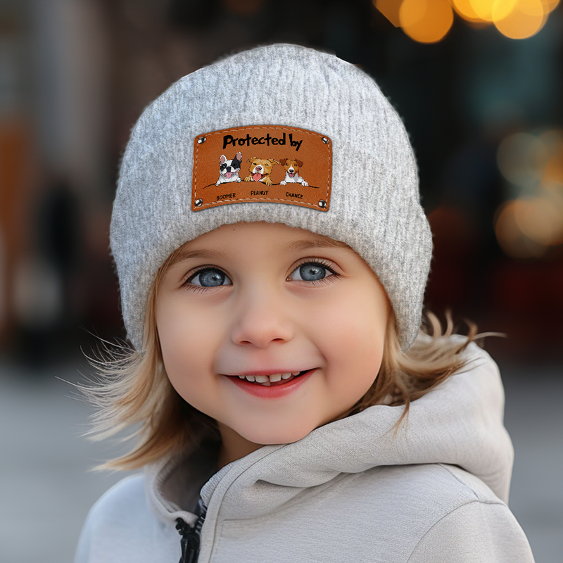 Protected By Dog 2 - Personalized Custom Beanie