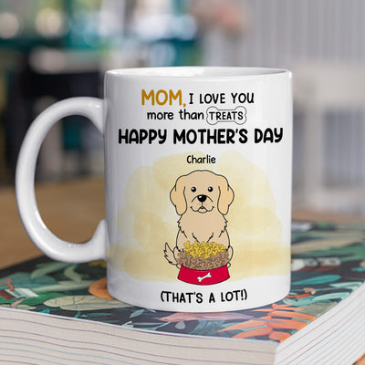 We Love You More Than Treats - Personalized Custom Coffee Mug