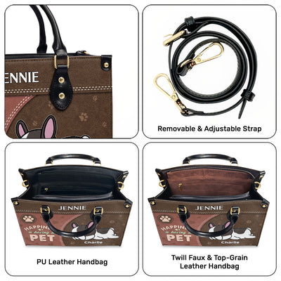 Having A Pet - Personalized Custom Leather Bag