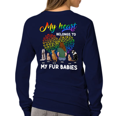 My Fur Babies - Personalized Custom Long Sleeve T-shirt