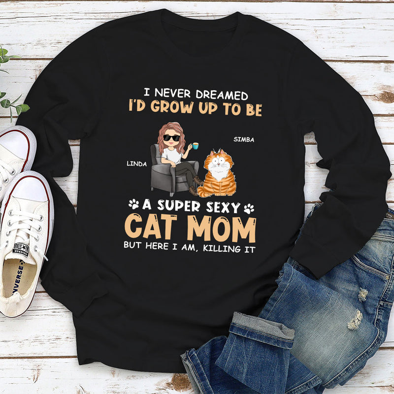 Sexy Dad Mom - Personalized Custom Long Sleeve T-shirt