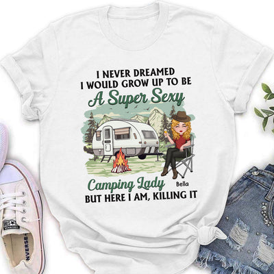 Camping Lady - Personalized Custom Women's T-shirt