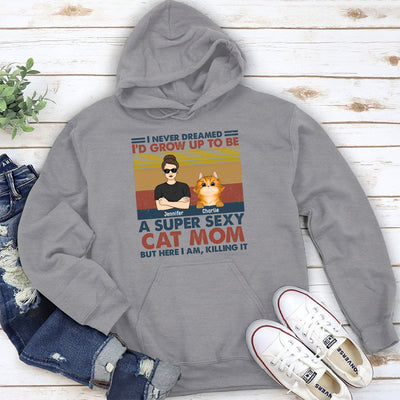 Sexy Cat Dad Mom - Personalized Custom Hoodie