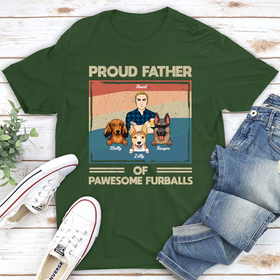 Proud To Be A Dog Dad - Personalized Custom Unisex T-shirt